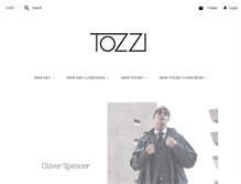 Tablet Screenshot of boutiquetozzi.com